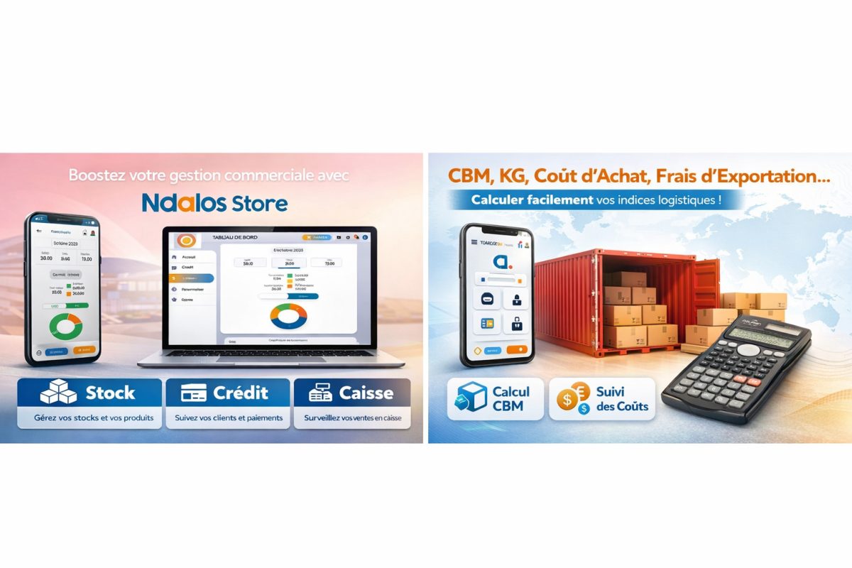Interface réelle Ndalos Store