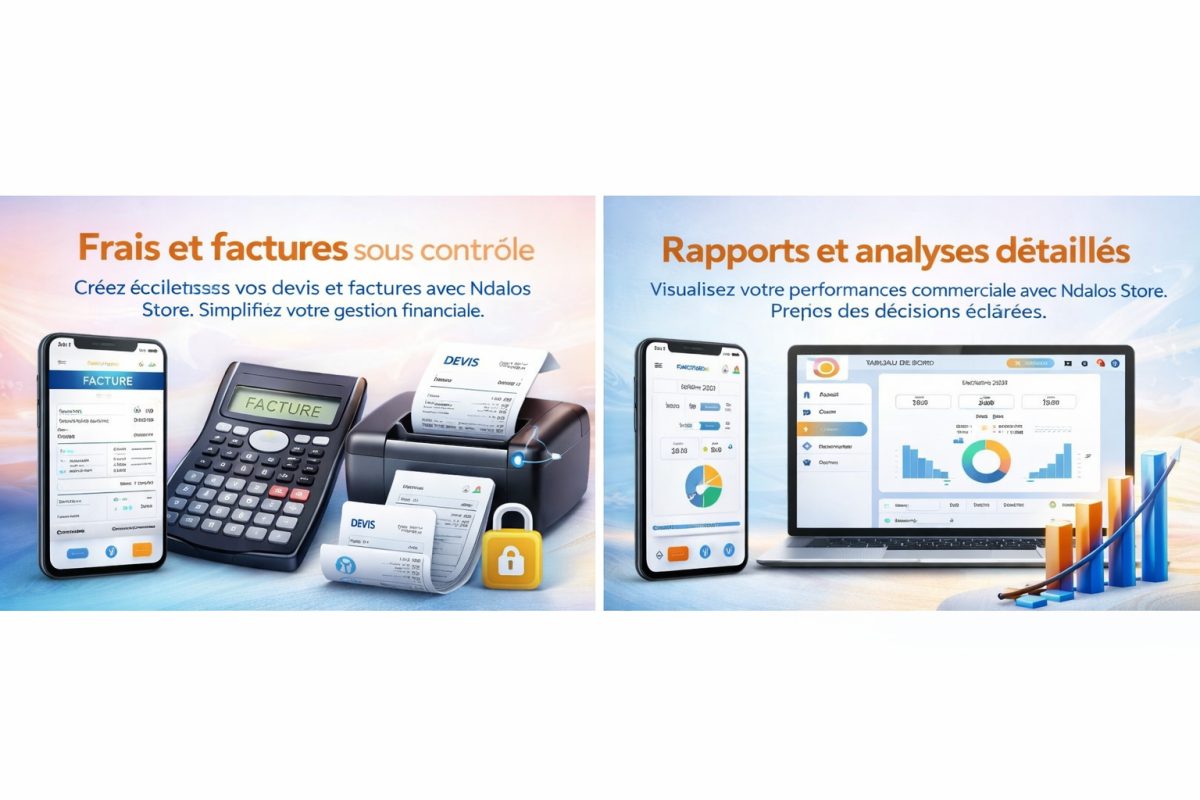 Interface réelle Ndalos Wallet